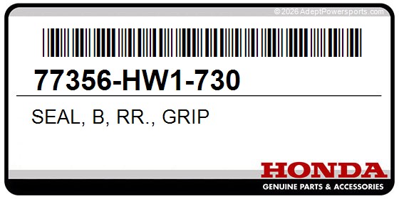 Honda 77356-HW1-730 Seal, B, Rr., Grip