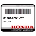 Honda 81261-HW1-670 Tray, Rr.