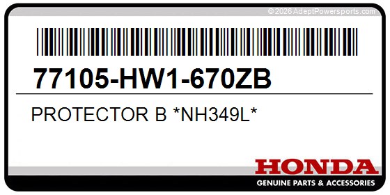 Honda 77105-HW1-670ZB Protector B *Nh349l*