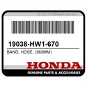Honda 19038-HW1-670 Band, Hose, (363Mm)