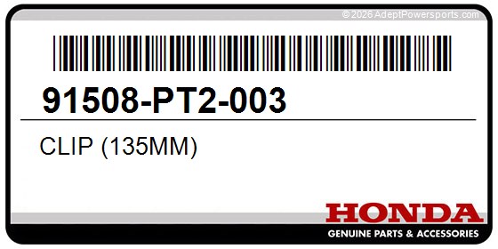 Honda 91508-PT2-003 Clip (135Mm)
