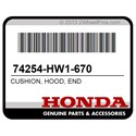 Honda 74254-HW1-670 Cushion, Hood, End