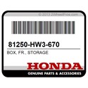 Honda 81250-HW3-670 Box, Fr., Storage
