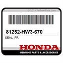 Honda 81252-HW3-670 Seal, Fr.