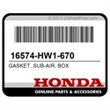 Honda 16574-HW1-670 Gasket, Sub-Air, Box