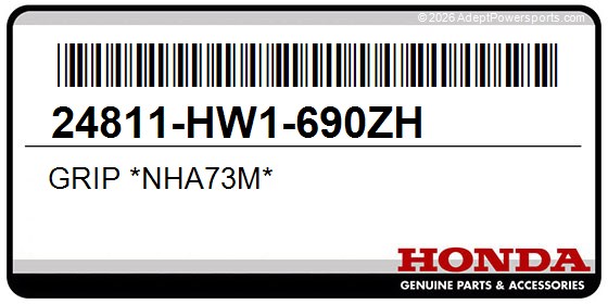 Honda 24811-HW1-690ZH Grip *Nha73m*