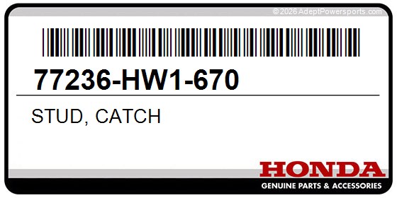 Honda 77236-HW1-670 Stud, Catch
