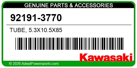 Kawasaki 92191-3770 Tube, 5.3X10.5X85