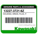 Kawasaki 13227-3721-6Z Housing, Drain, Plug, F.