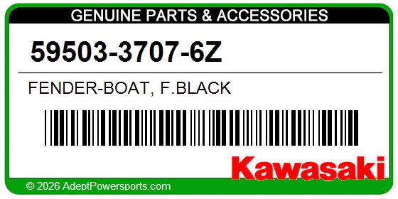Kawasaki 59503-3707-6Z Fender-Boat, F.Black