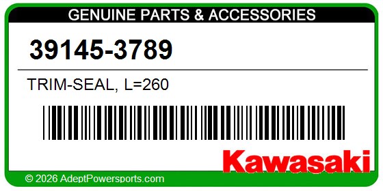Kawasaki 39145-3789 Trim-Seal, L=260