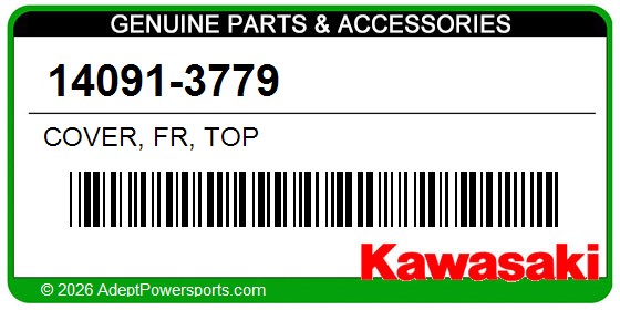 Kawasaki 14091-3779 Cover, Fr, Top