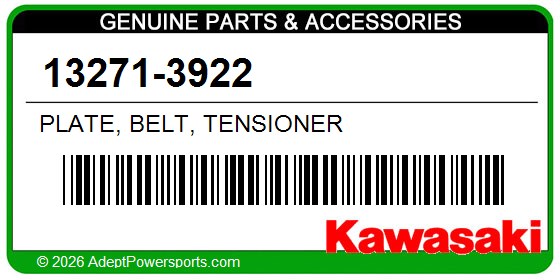 Kawasaki 13271-3922 Plate, Belt, Tensioner