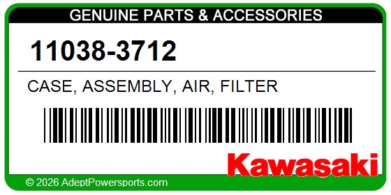Kawasaki 11038-3712 Case, Assembly, Air, Filter