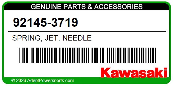 Kawasaki 92145-3719 Spring, Jet, Needle