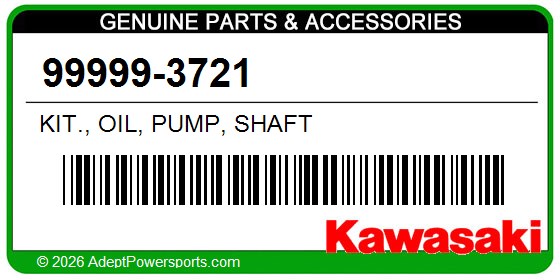 Kawasaki 99999-3721 Kit., Oil, Pump, Shaft