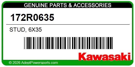 Kawasaki 172R0635 Stud, 6X35