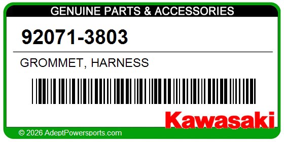 Kawasaki 92071-3803 Grommet, Harness