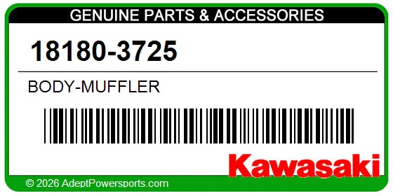Kawasaki 18180-3725 Body-Muffler