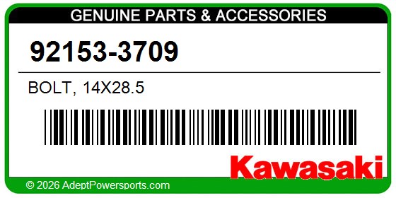 Kawasaki 92153-3709 Bolt, 14X28.5