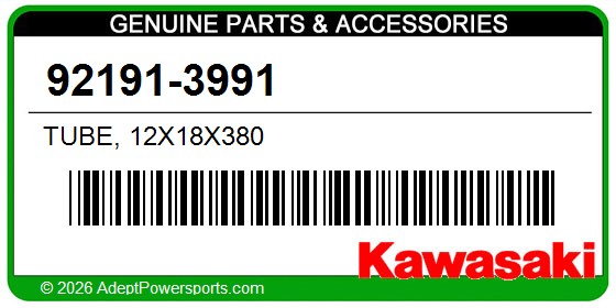 Kawasaki 92191-3991 Tube, 12X18x380
