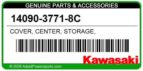 Kawasaki 14090-3771-8C Cover, Center, Storage,