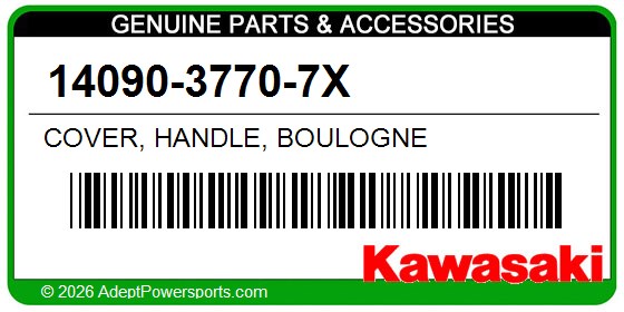 Kawasaki 14090-3770-7X Cover, Handle, Boulogne