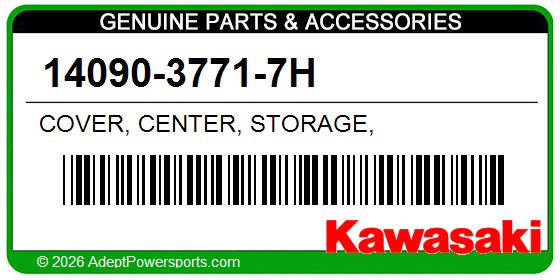Kawasaki 14090-3771-7H Cover, Center, Storage,