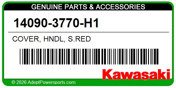 Kawasaki 14090-3770-H1 Cover, Hndl, S.Red