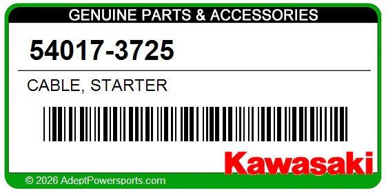 Kawasaki 54017-3725 Cable, Starter