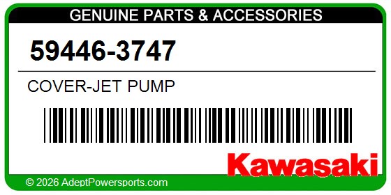 Kawasaki 59446-3747 Cover-Jet Pump