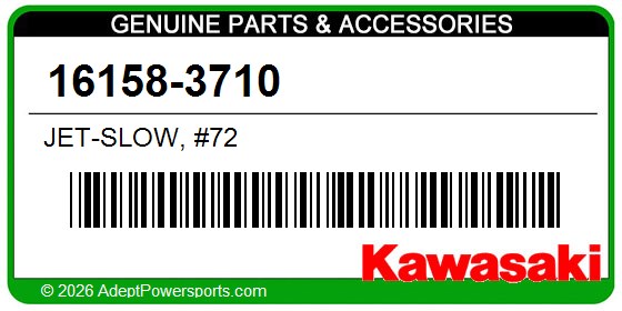 Kawasaki 16158-3710 Jet-Slow, #72