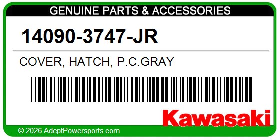 Kawasaki 14090-3747-JR Cover, Hatch, P.C.Gray