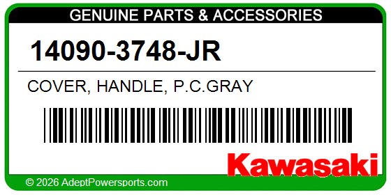 Kawasaki 14090-3748-JR Cover, Handle, P.C.Gray