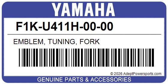 Yamaha F1K-U411H-00-00 Emblem, Tuning, Fork