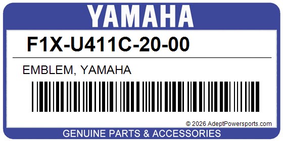 Yamaha F1X-U411C-20-00 Emblem, Yamaha