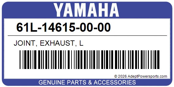 Yamaha 61L-14615-00-00 Joint, Exhaust, L