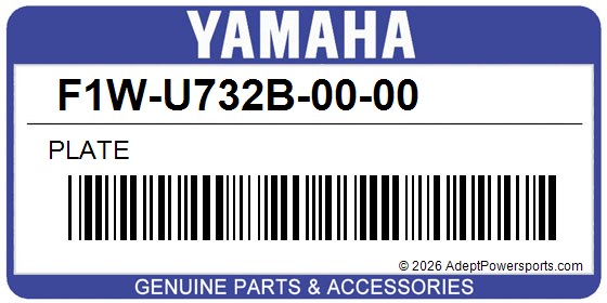 Yamaha F1W-U732B-00-00 Plate