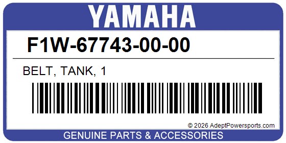 Yamaha F1W-67743-00-00 Belt, Tank, 1
