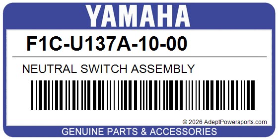 Yamaha F1C-U137A-10-00 Neutral Switch Assembly