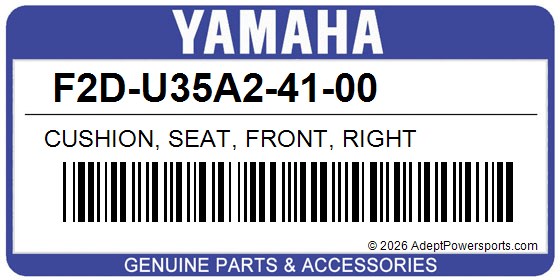 Yamaha F2D-U35A2-41-00 Cushion, Seat, Front, Right