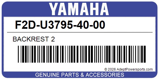 Yamaha F2D-U3795-40-00 Backrest 2