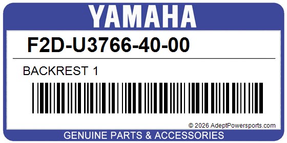 Yamaha F2D-U3766-40-00 Backrest 1