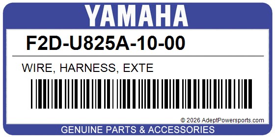 Yamaha F2D-U825A-10-00 Wire, Harness, Exte