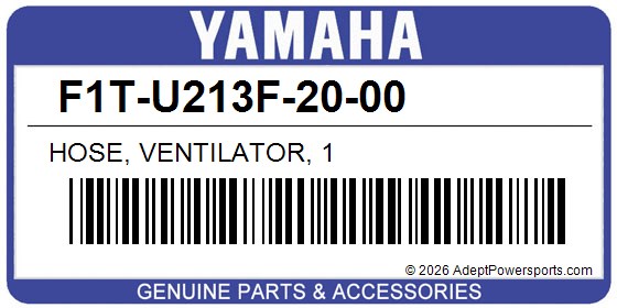 Yamaha F1T-U213F-20-00 Hose, Ventilator, 1