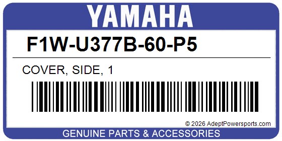 Yamaha F1W-U377B-60-P5 Cover, Side, 1
