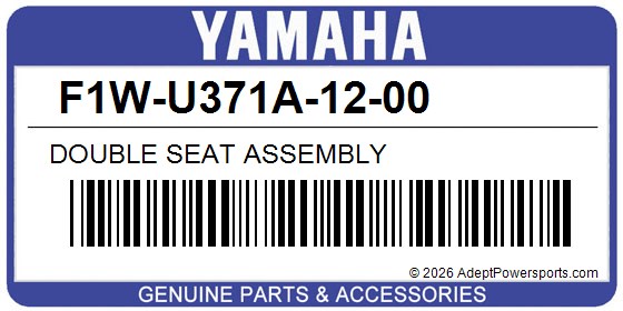 Yamaha F1W-U371A-12-00 Double Seat Assembly
