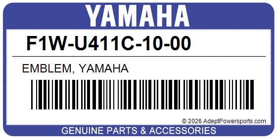Yamaha F1W-U411C-10-00 Emblem, Yamaha