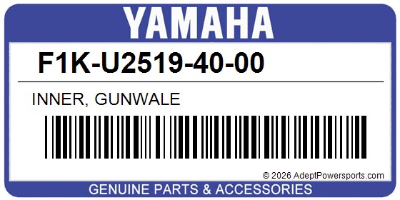 Yamaha F1K-U2519-40-00 Inner, Gunwale