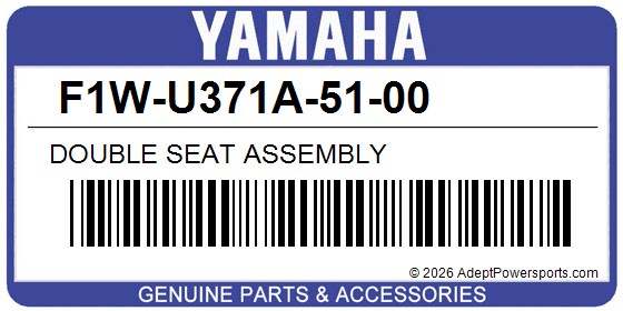 Yamaha F1W-U371A-51-00 Double Seat Assembly